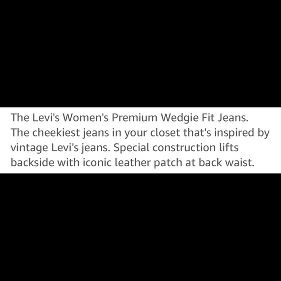 NWT Levi’s Premium Wedgie straight leg jean woman size 26 - Picture 7 of 7